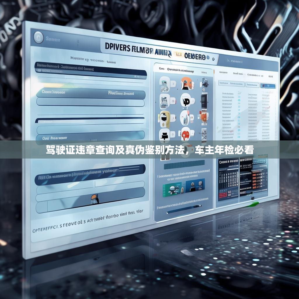 驾驶证违章查询及真伪鉴别方法，车主年检必看