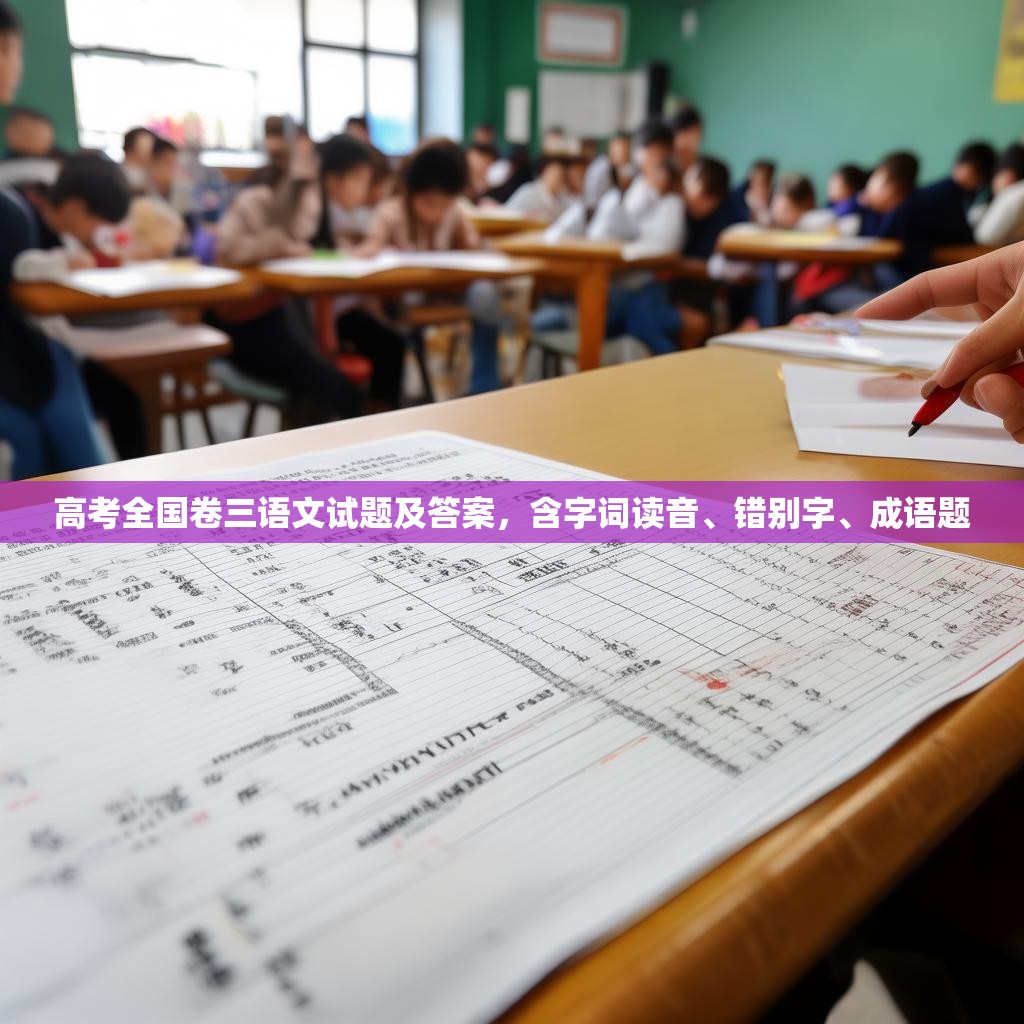 高考全国卷三语文试题及答案，含字词读音、错别字、成语题