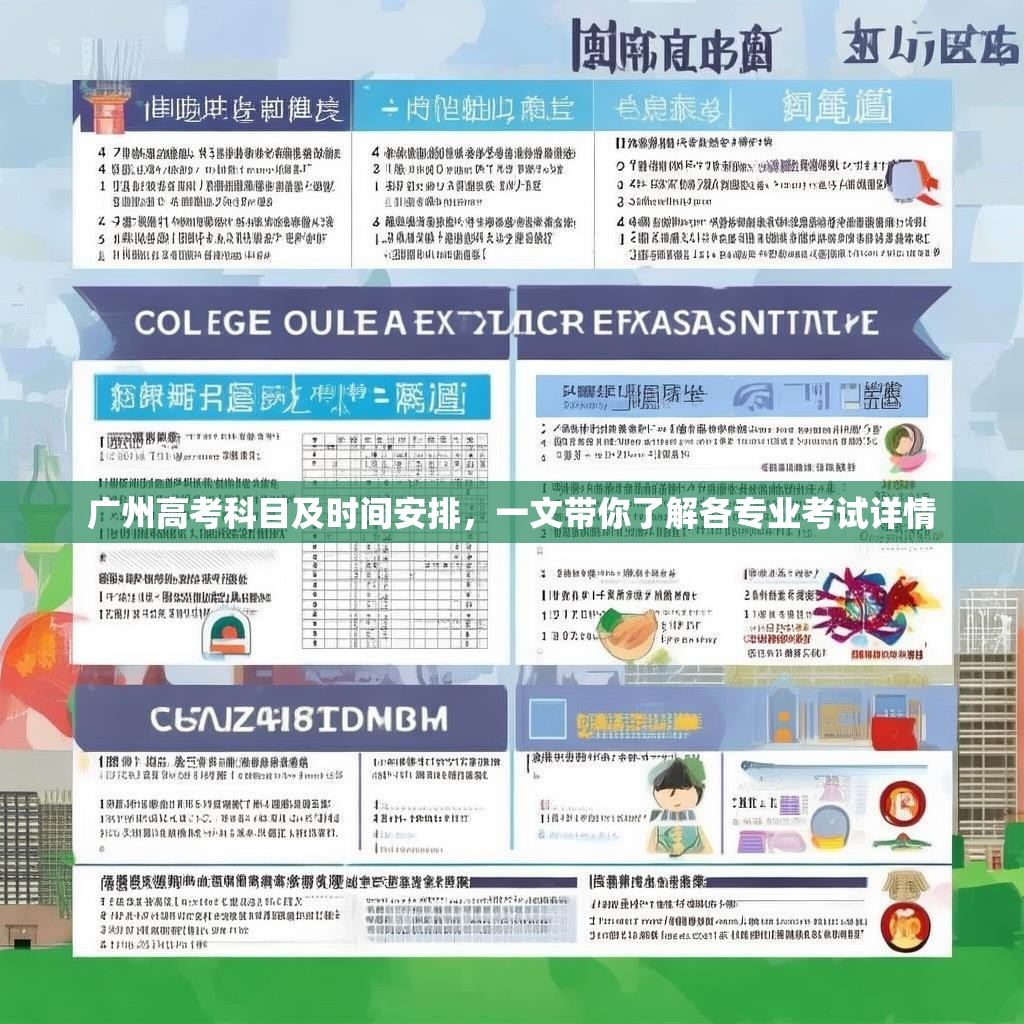 广州高考科目及时间安排，一文带你了解各专业考试详情
