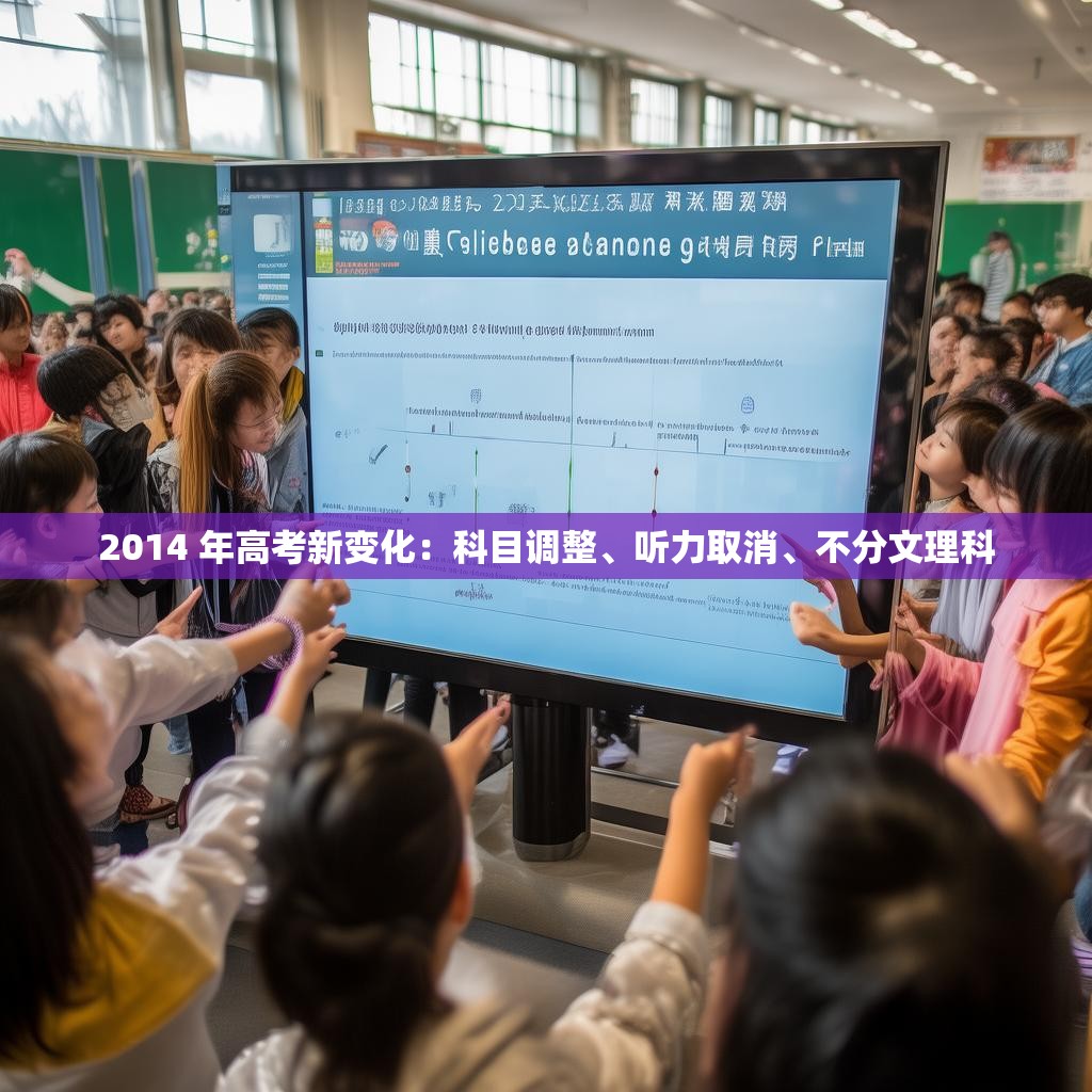 2014 年高考新变化：科目调整、听力取消、不分文理科