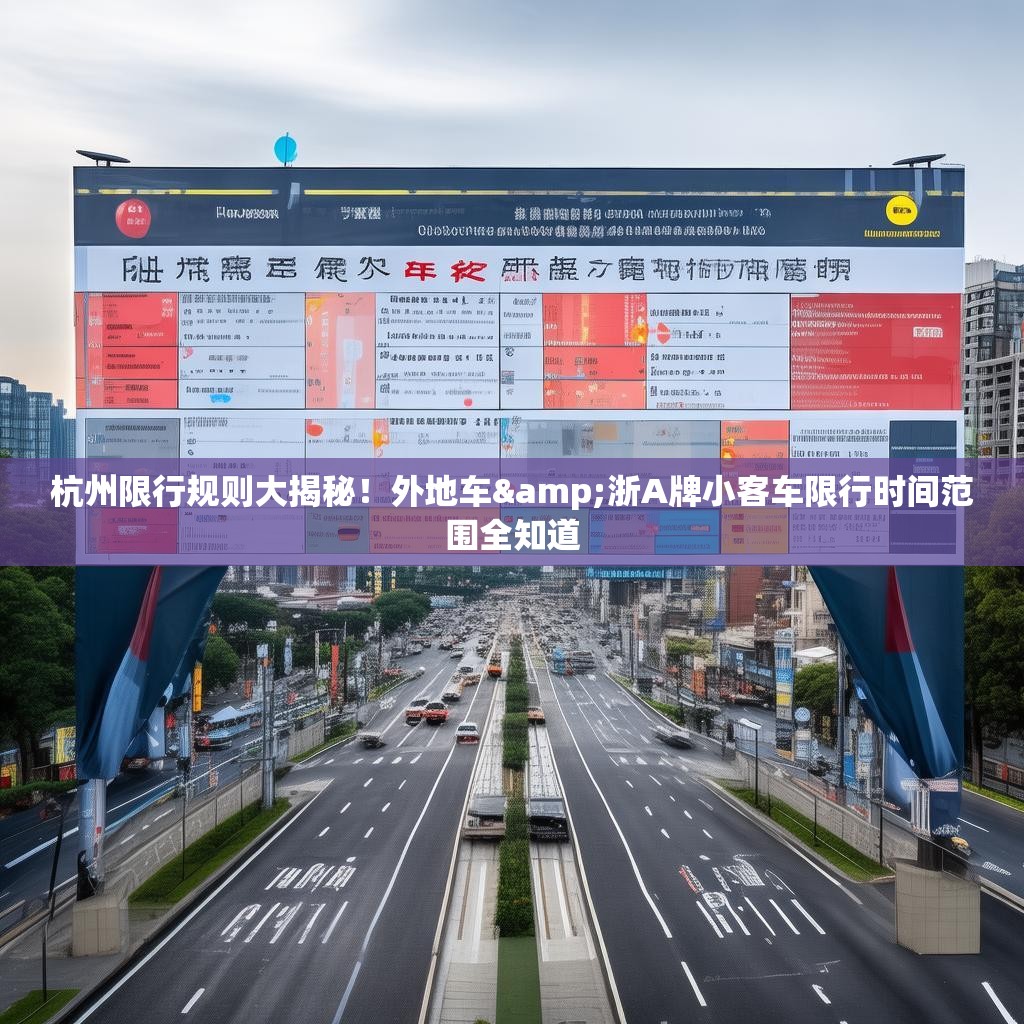 杭州限行规则大揭秘！外地车&浙A牌小客车限行时间范围全知道