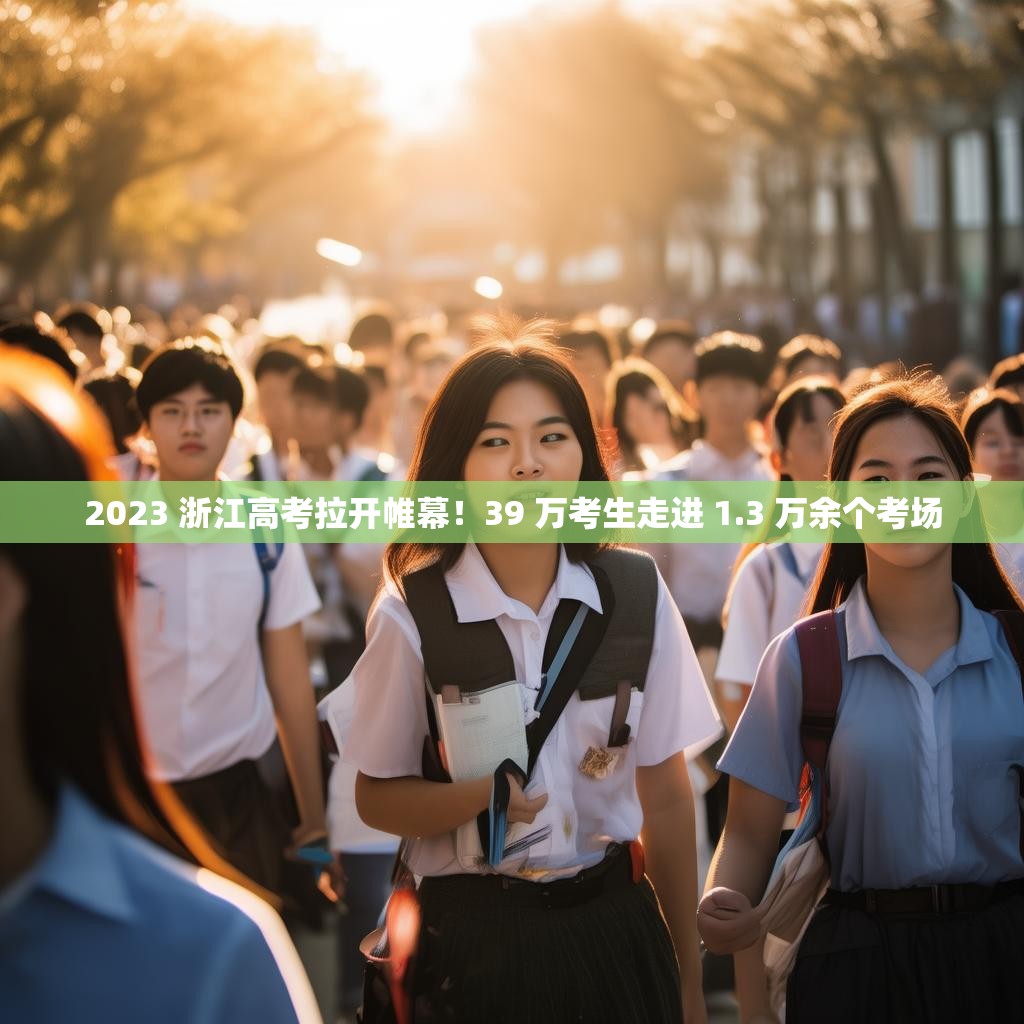 2023 浙江高考拉开帷幕！39 万考生走进 1.3 万余个考场