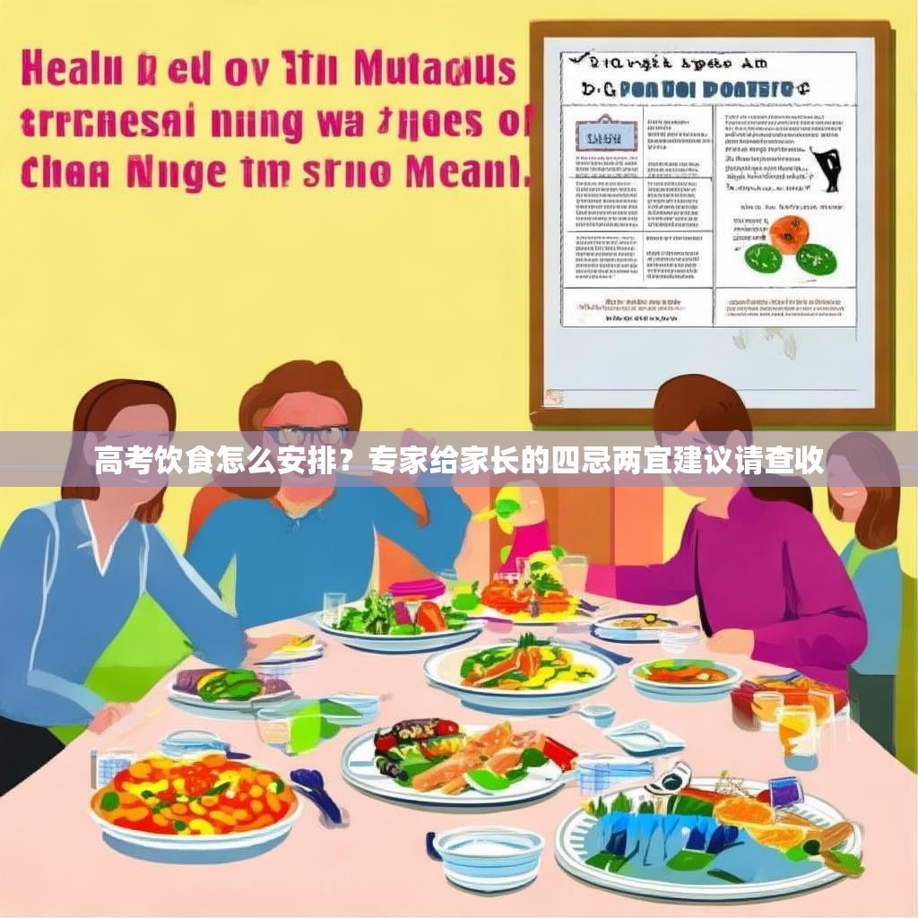 高考饮食怎么安排？专家给家长的四忌两宜建议请查收