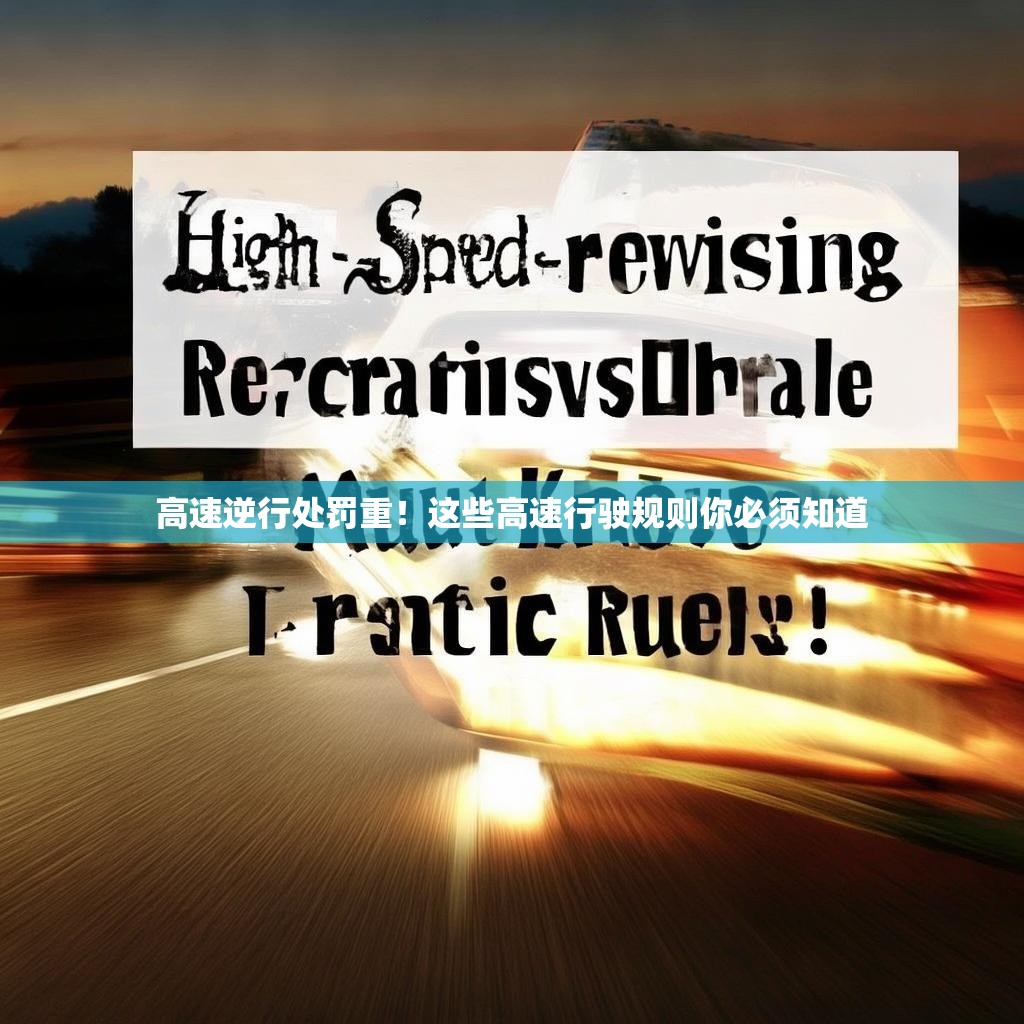 高速逆行处罚重！这些高速行驶规则你必须知道