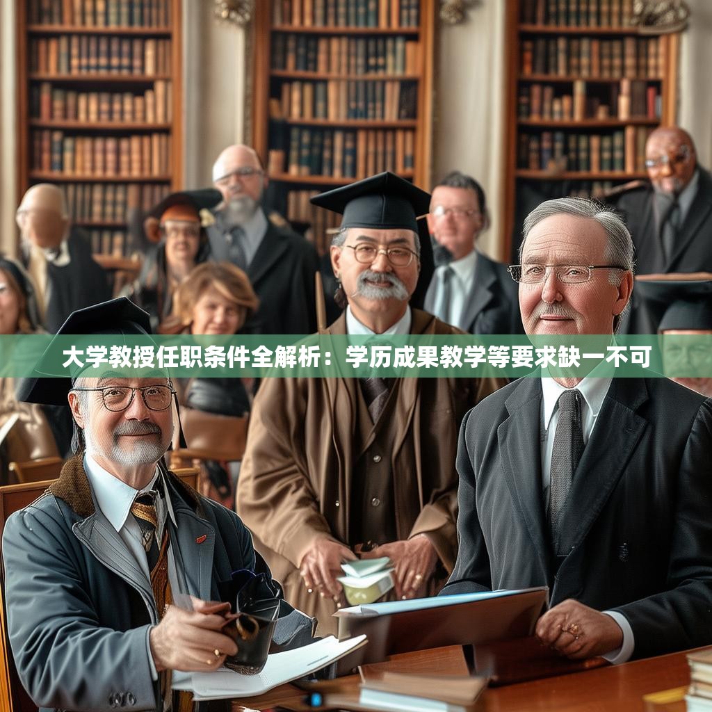 大学教授任职条件全解析：学历成果教学等要求缺一不可