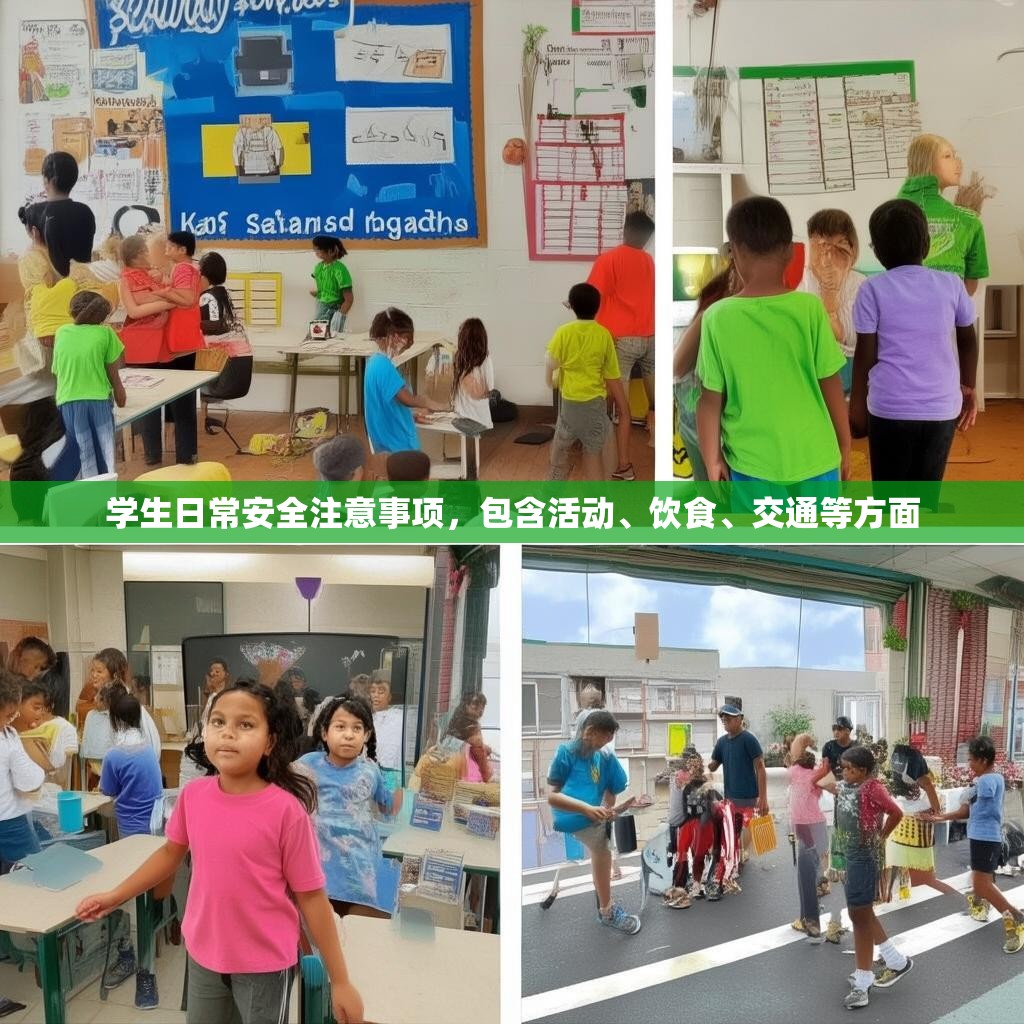 学生日常安全注意事项，包含活动、饮食、交通等方面