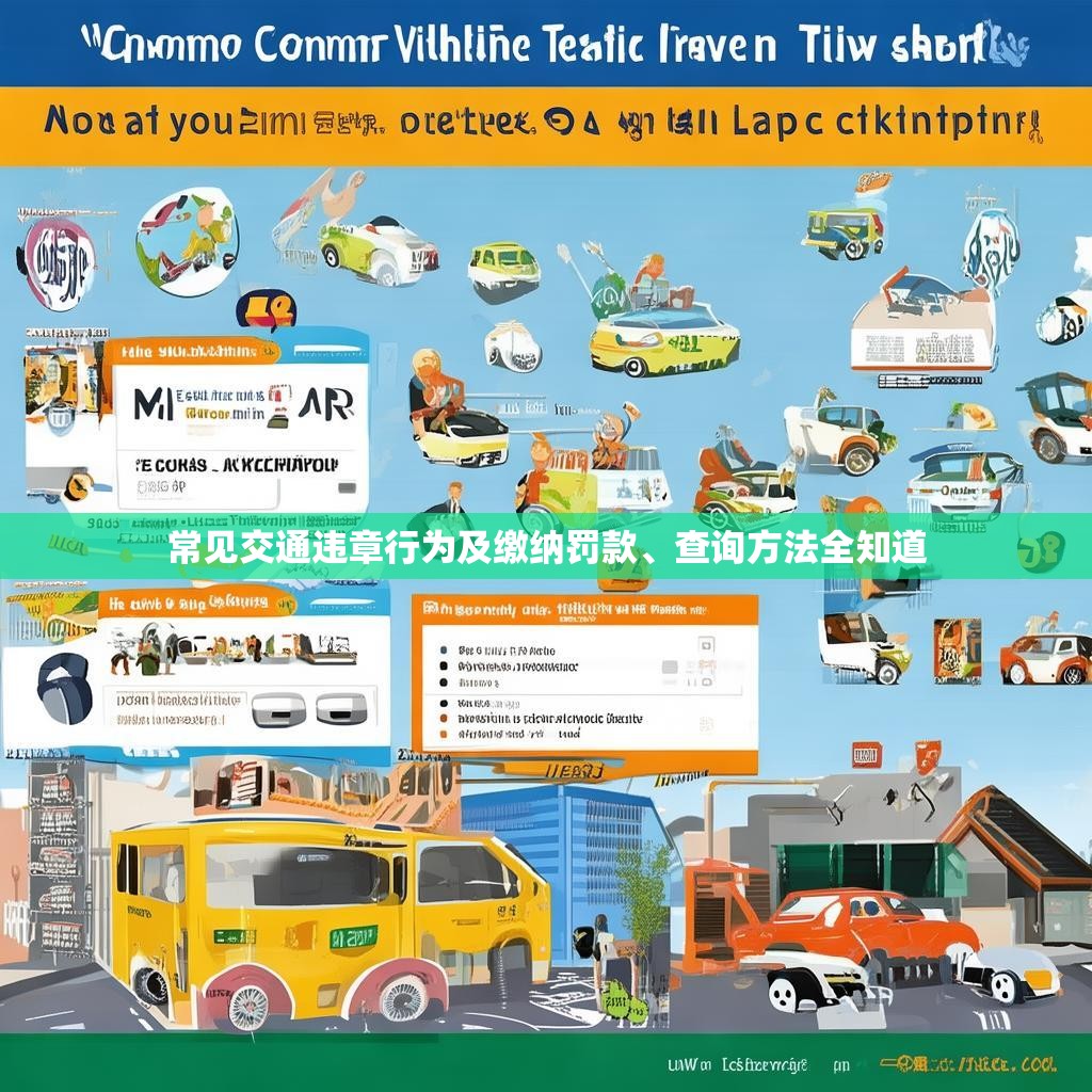 常见交通违章行为及缴纳罚款、查询方法全知道