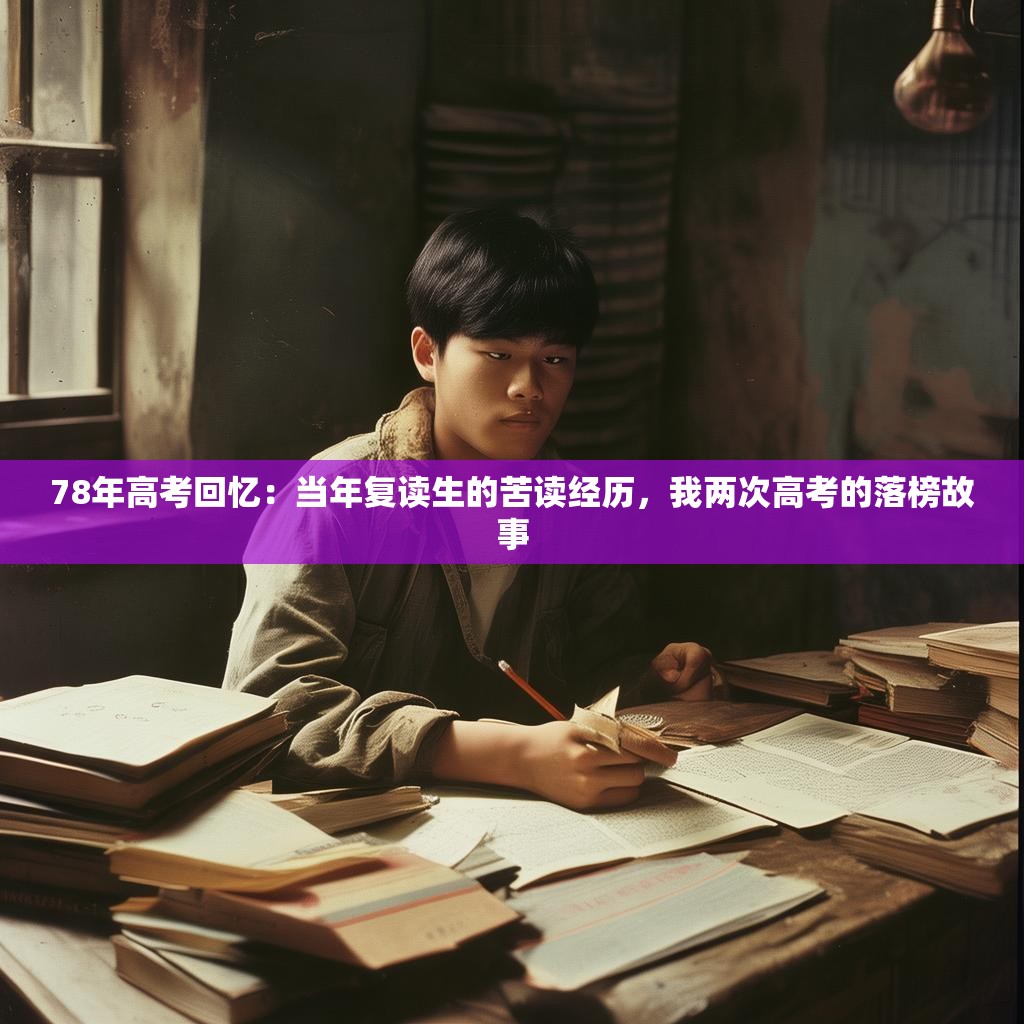 78年高考回忆：当年复读生的苦读经历，我两次高考的落榜故事