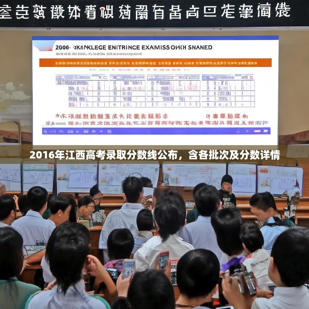 2016年江西高考录取分数线公布，含各批次及分数详情