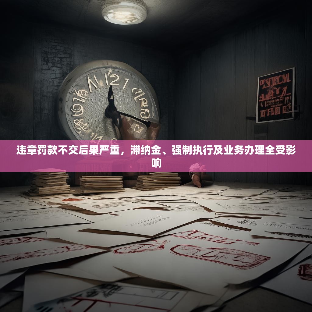 违章罚款不交后果严重，滞纳金、强制执行及业务办理全受影响