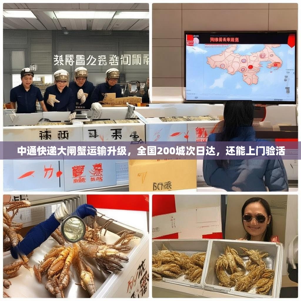 中通快递大闸蟹运输升级,全国200城次日达,还能上门验活