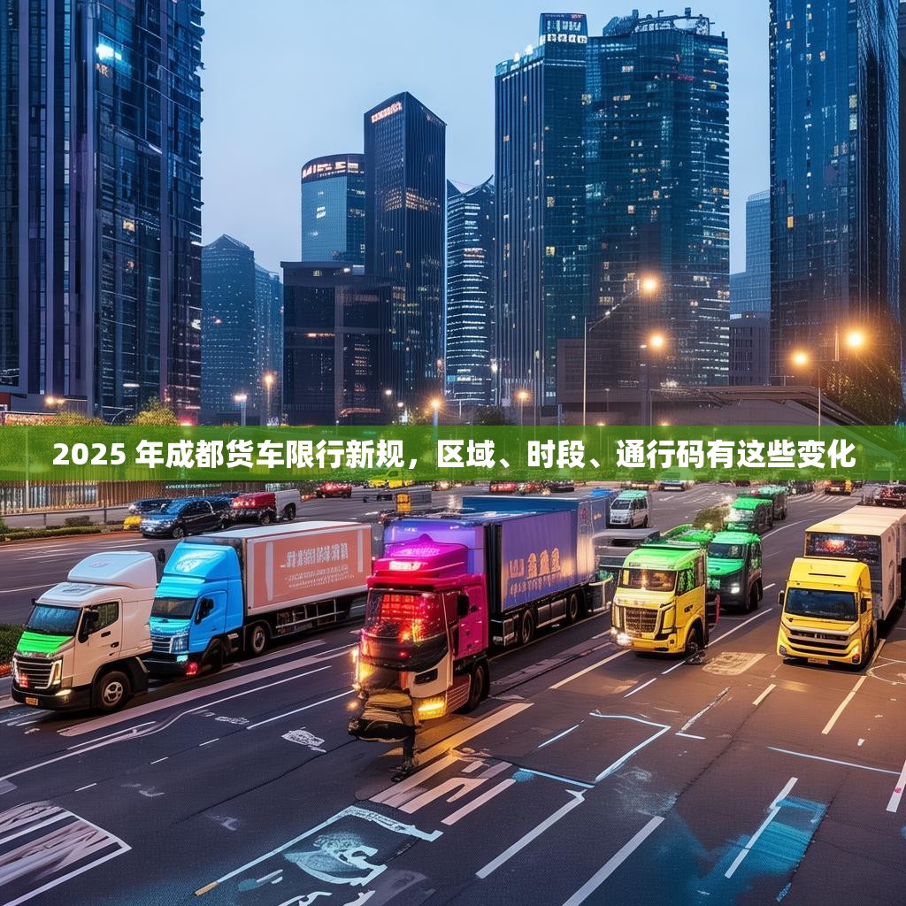 2025 年成都货车限行新规,区域、时段、通行码有这些变化