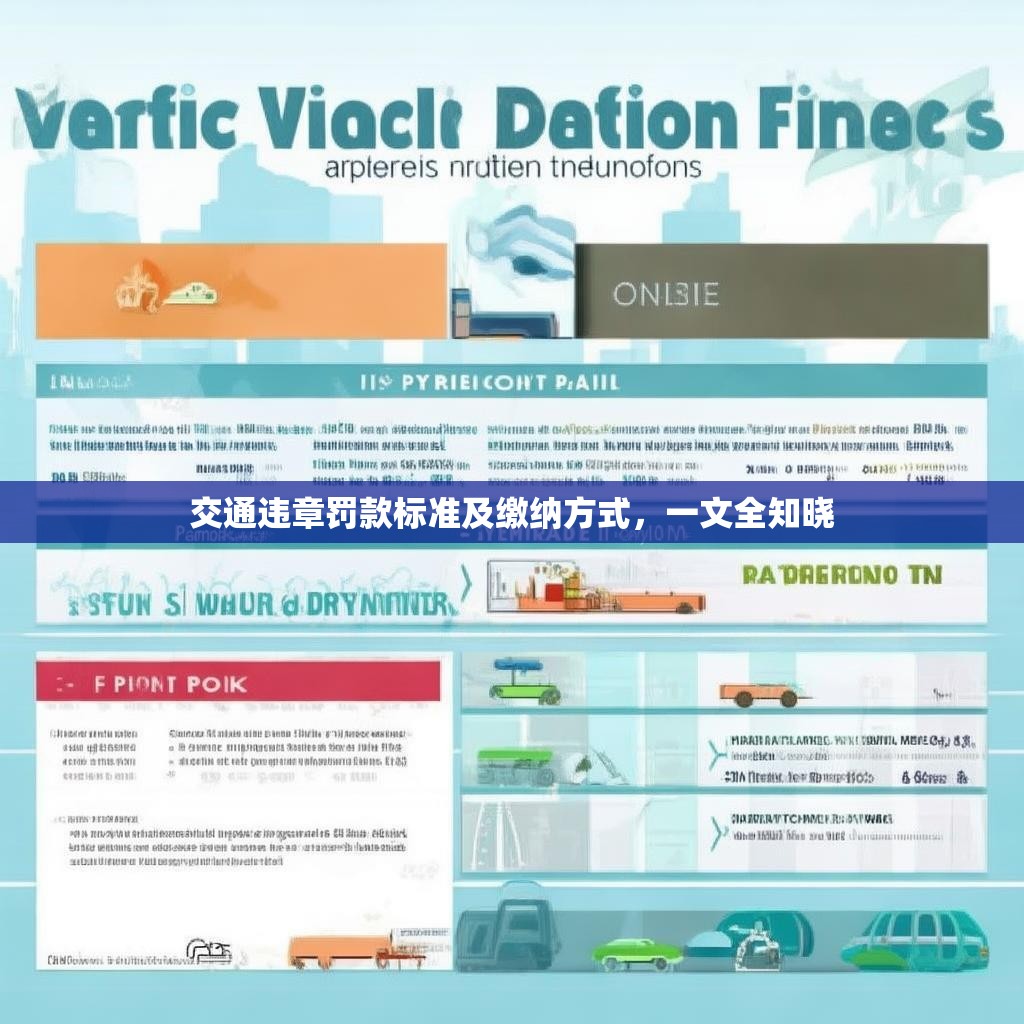 交通违章罚款标准及缴纳方式，一文全知晓