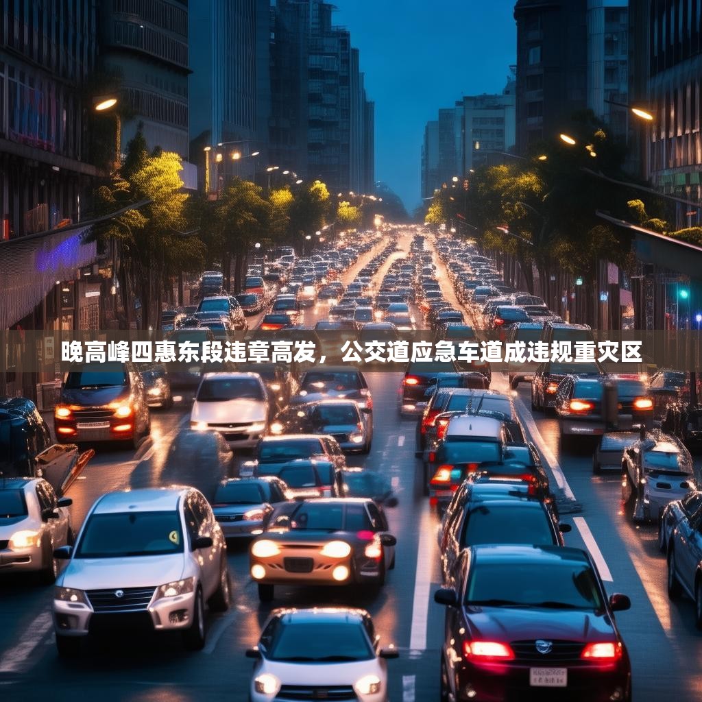 晚高峰四惠东段违章高发，公交道应急车道成违规重灾区