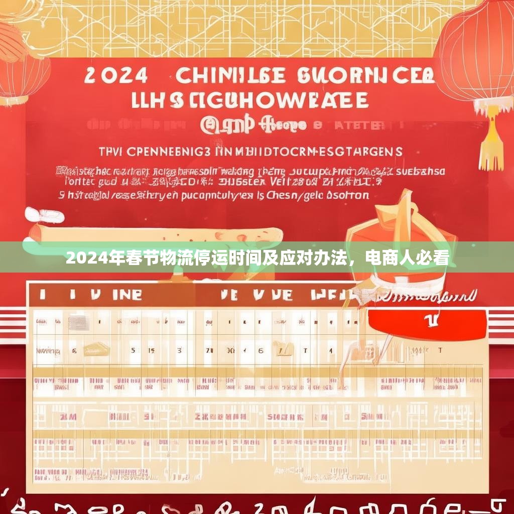 2024年春节物流停运时间及应对办法，电商人必看