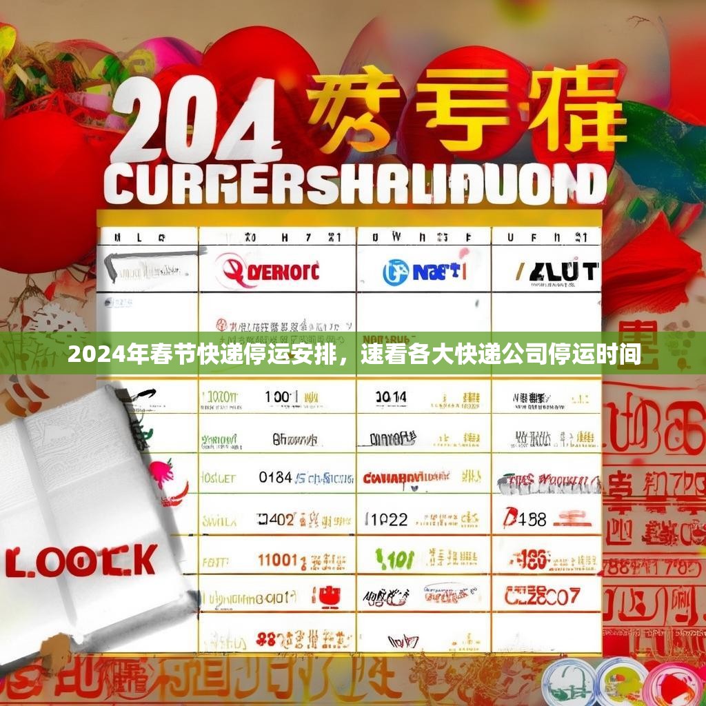 2024年春节快递停运安排，速看各大快递公司停运时间