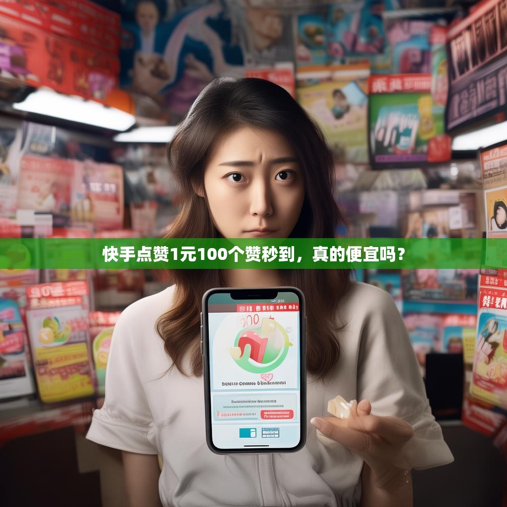 快手点赞1元100个赞秒到，真的便宜吗？