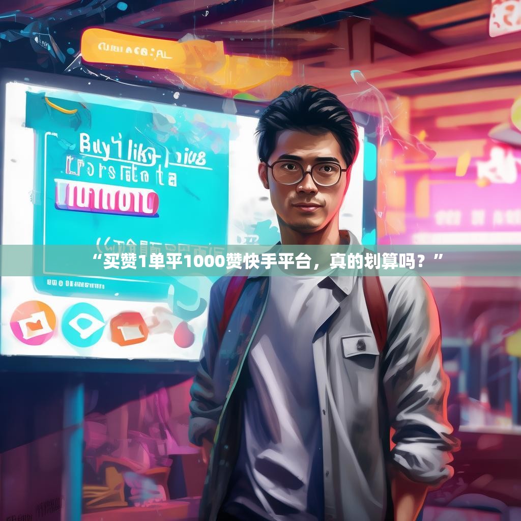“买赞1单平1000赞快手平台,真的划算吗?”