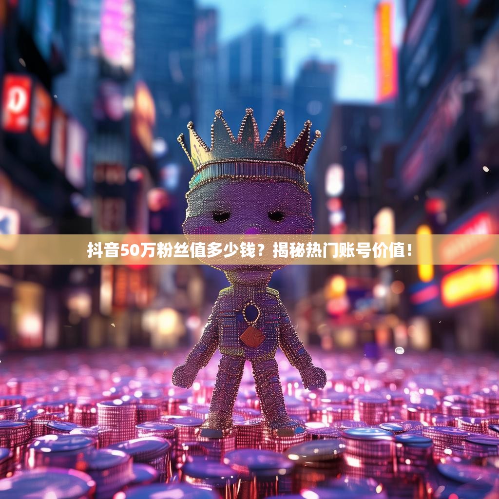 抖音50万粉丝值多少钱？揭秘热门账号价值！