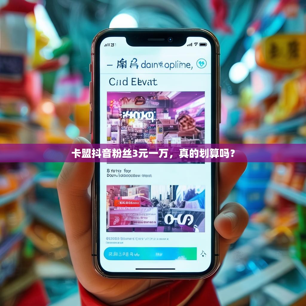 卡盟抖音粉丝3元一万，真的划算吗？