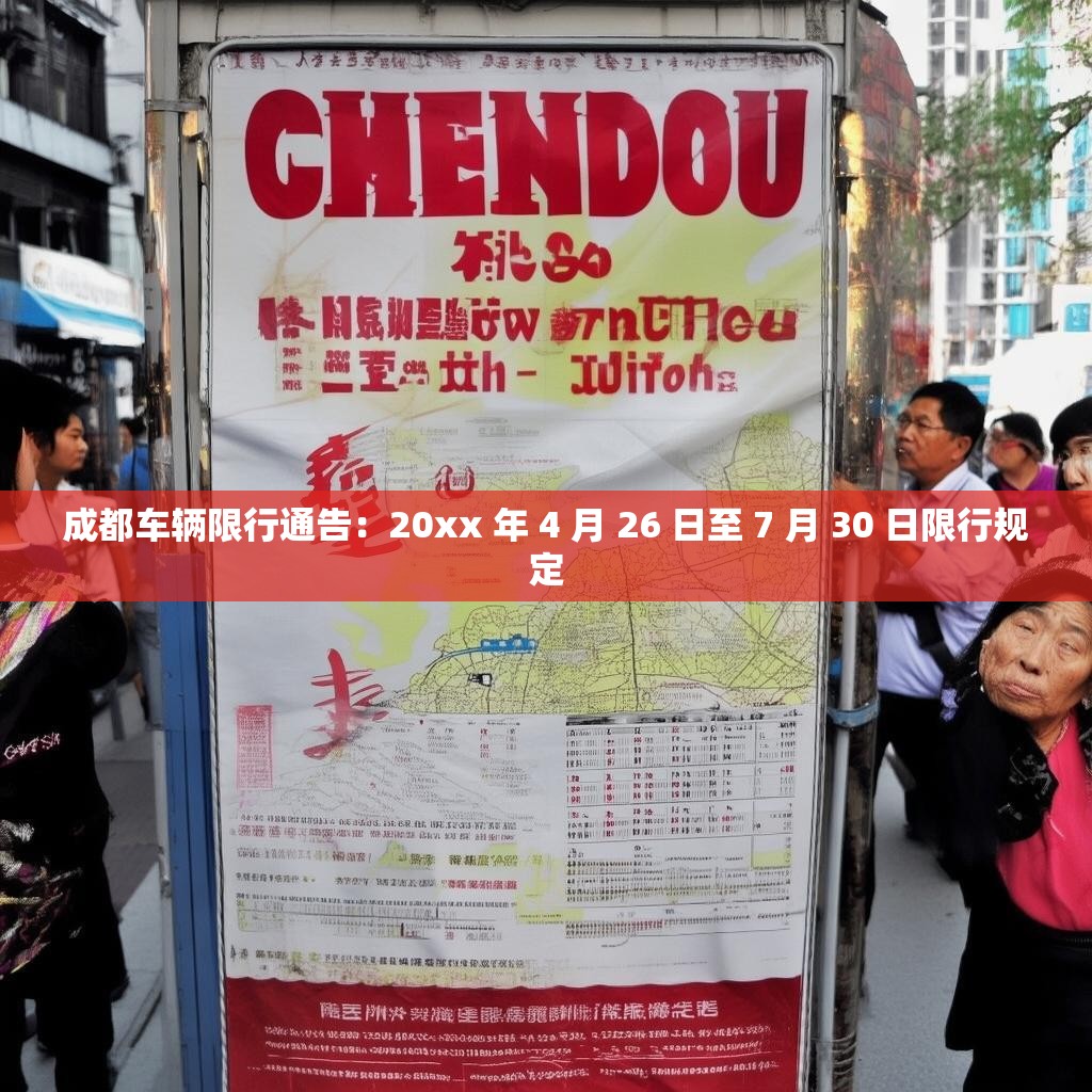 成都车辆限行通告：20xx 年 4 月 26 日至 7 月 30 日限行规定