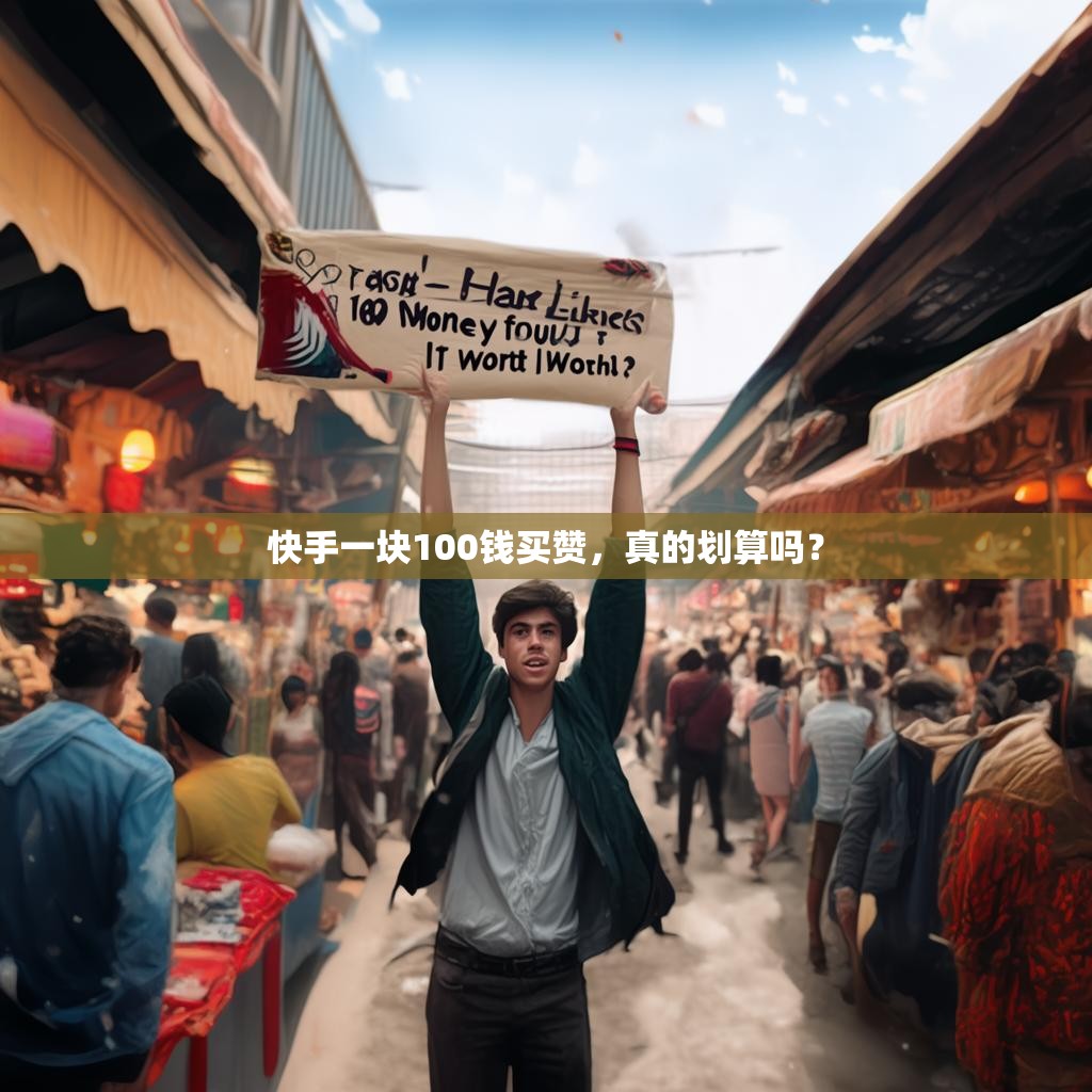 快手一块100钱买赞，真的划算吗？