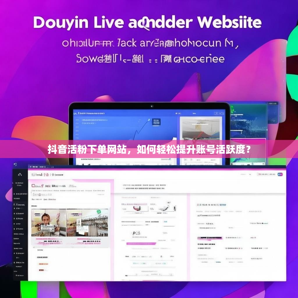 抖音活粉下单网站，如何轻松提升账号活跃度？