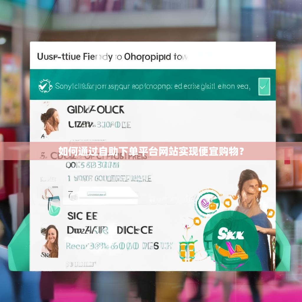 如何通过自助下单平台网站实现便宜购物？