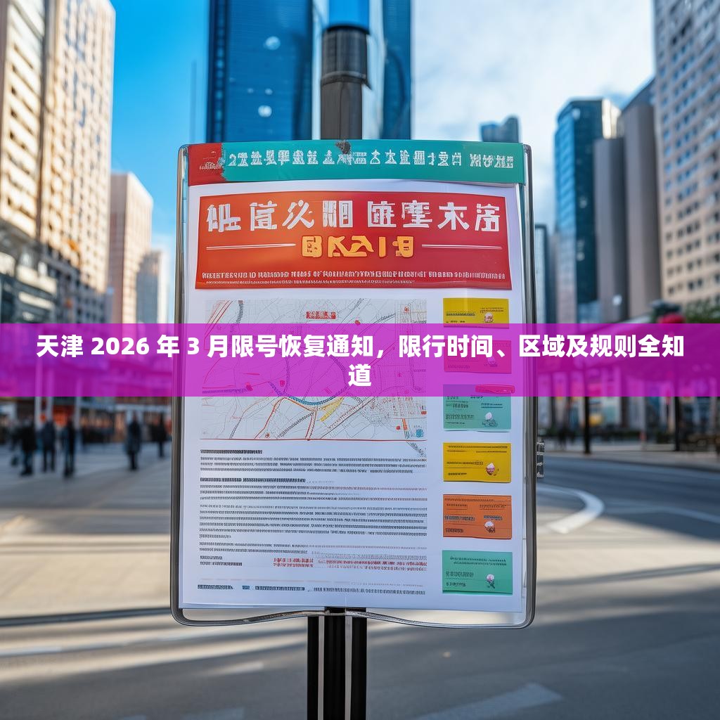 天津 2026 年 3 月限号恢复通知，限行时间、区域及规则全知道