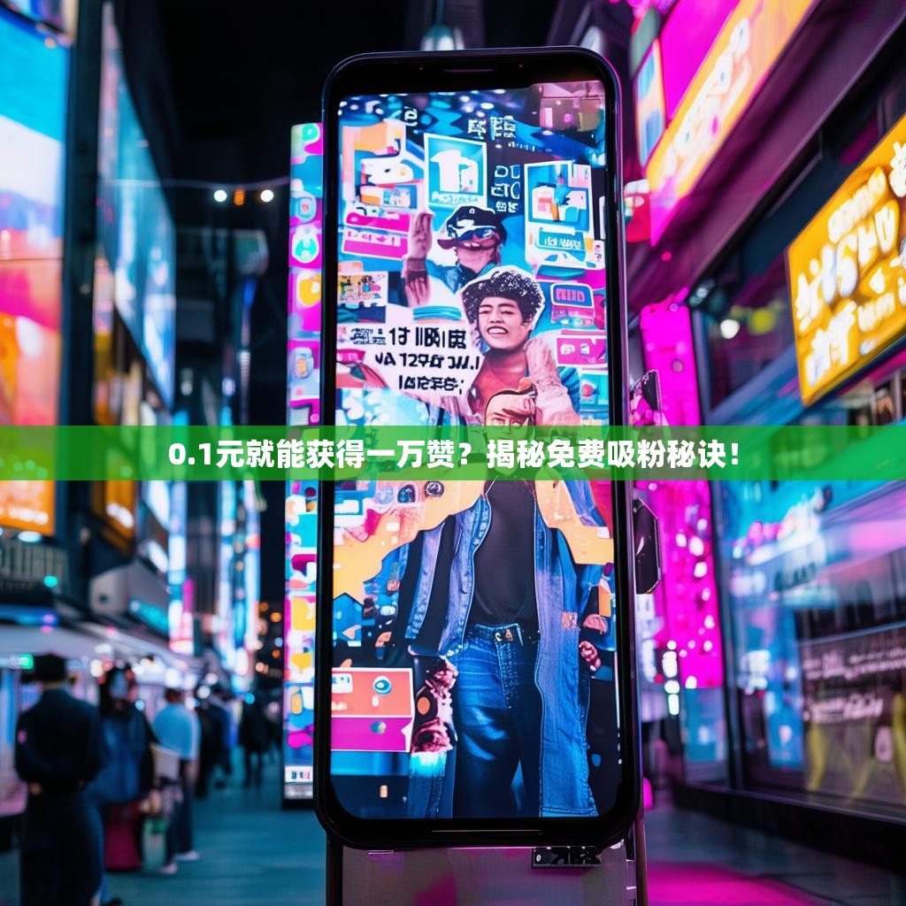 0.1元就能获得一万赞？揭秘免费吸粉秘诀！