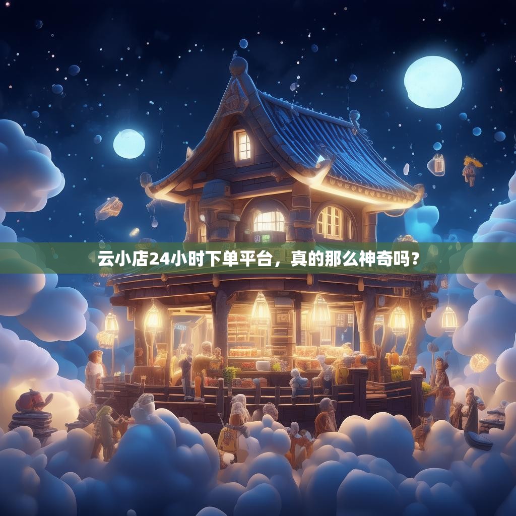 云小店24小时下单平台，真的那么神奇吗？