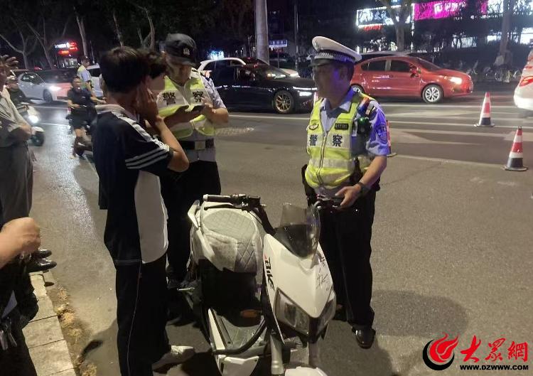 临沂兰山严打电摩违法,抓点巡线管面维护交通安全